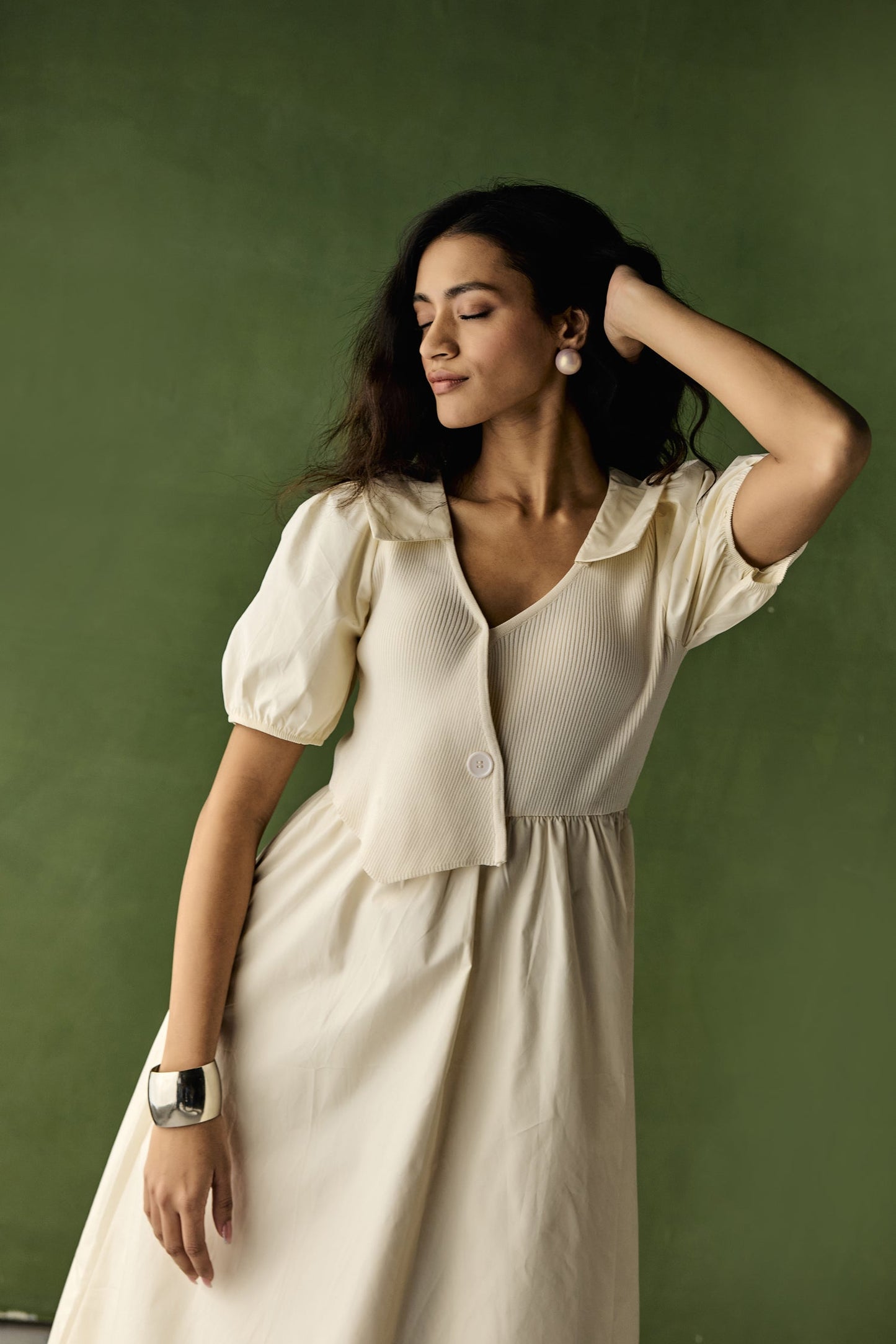 Cotton Collared Dress