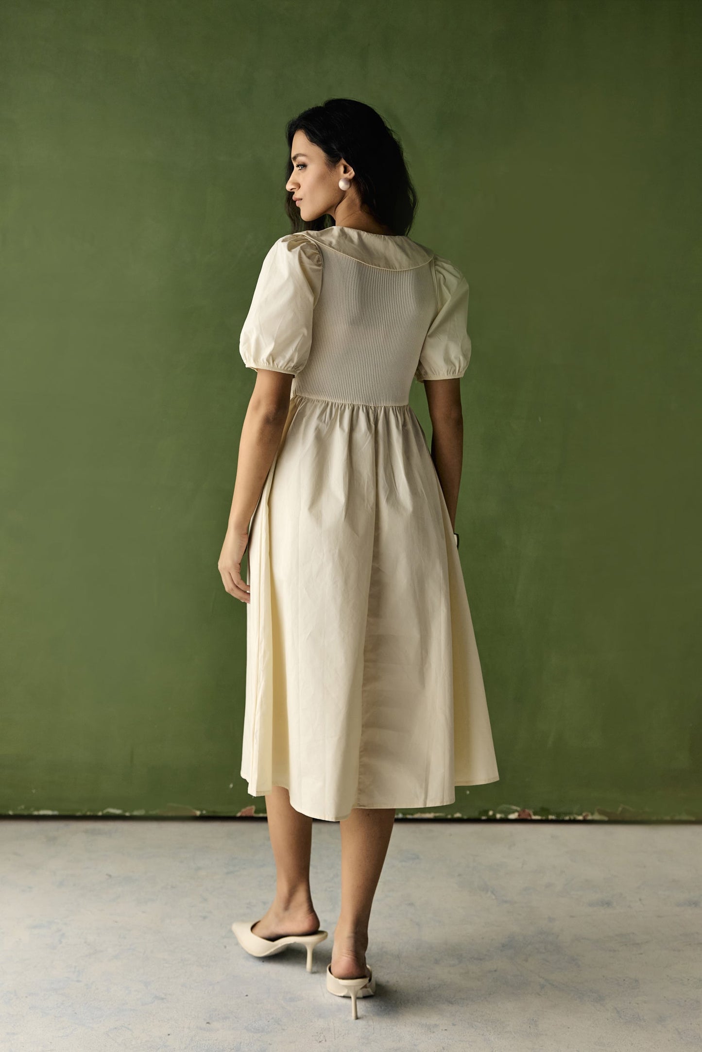 Cotton Collared Dress